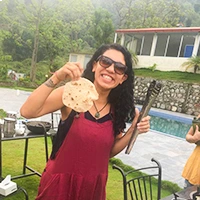 Healthy cooking at Rishikul Yogshala